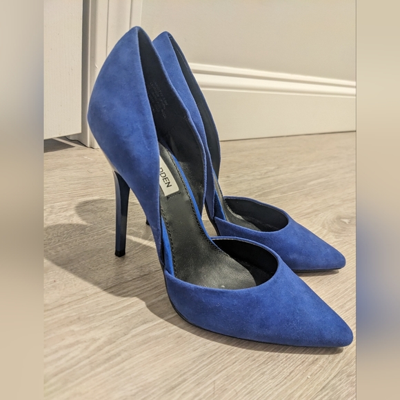 Steve Madden Shoes Steve Madden Blue Heels Poshmark